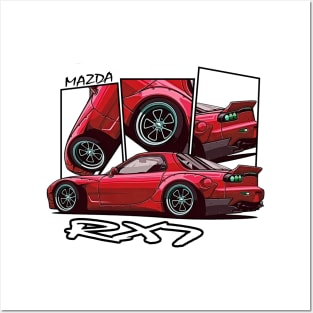 Mazda RX7, JDM Posters and Art